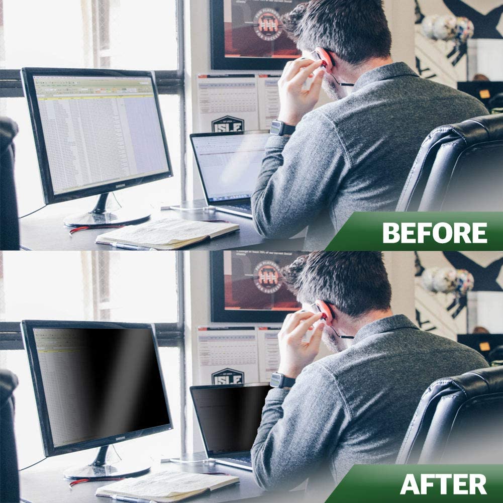 BozaBoza Privacy screen filter with Anti-blue light 防窺防藍光螢幕濾光片19.5”W 16:9 (434 x 236 mm) - BOZABOZAHK