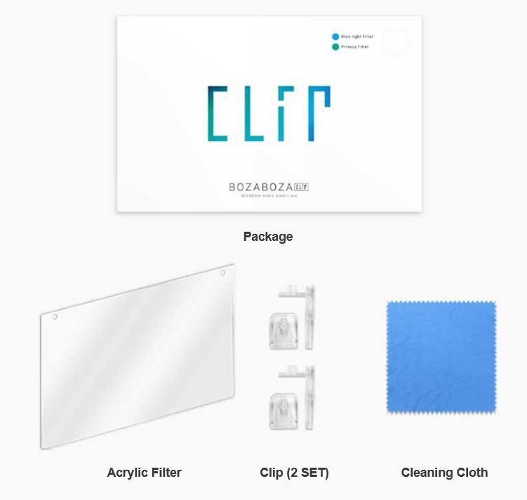 BozaBoza Clip Type Hanging Blue Light Cut Screen Filter 19