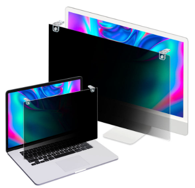 BozaBoza Hanging Clip Type Privacy & Blue Light Cut Screen Filter - 22"W 505 x 320mm